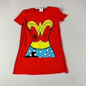 Wonder Woman Shirt Womens Medium Red DC Comics‎ Superhero Costume Dress Tee